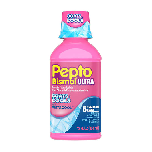 Pepto Bismol InstaCOOL Liquid, Multi-Symptom Relief, 12 fl oz