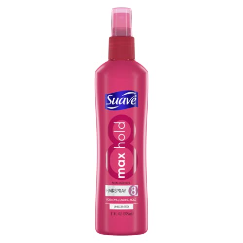 Suave Max Hold Unscented Non Aerosol Hairspray , 11 Oz