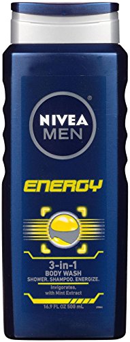 Nivea For Men Body Wash, Energy - 16.9 Oz