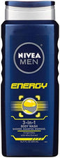 Nivea For Men Body Wash, Energy - 16.9 Oz