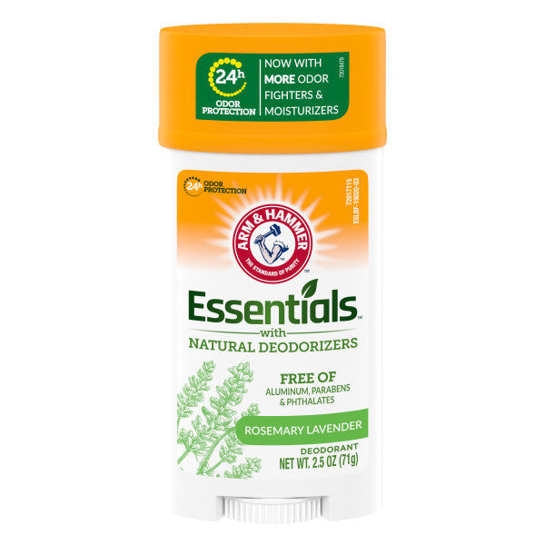 Arm & Hammer Essentials Deodorant, Rosemary Lavender - 2.5 Oz