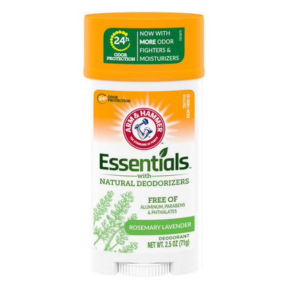 Arm & Hammer Essentials Deodorant, Rosemary Lavender - 2.5 Oz