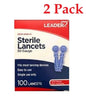 Leader Super Thin 30 Gauge Sterile Lancets - 100 Count