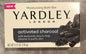 YARDLEY Bath Bar Soap Activated Charcoal Bentonite Clay Clean 4.25 oz