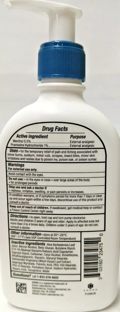 SARNA Calm and Cool Anti-Itch Body Lotion 7.5 fl. oz.