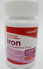 Leader Slow Release Ferrous Sulfate/Iron 45 mg - 60 Tablets