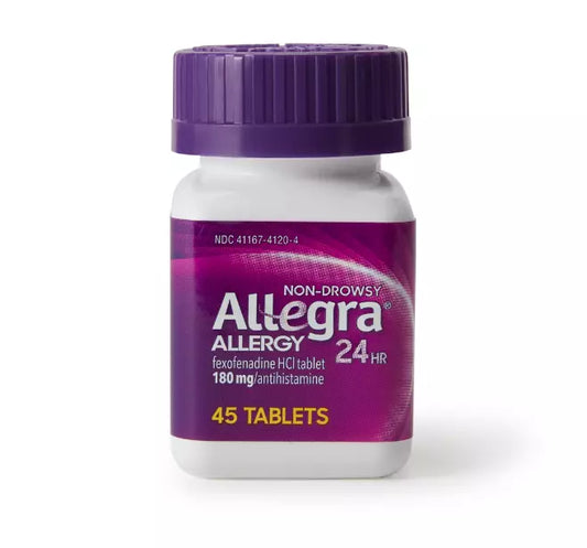 Allegra 24-Hour Allergy Relief 180 Mg - 45 Tablets