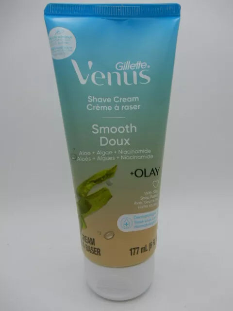 Gillette Venus + Olay Smooth Shave Cream W Shea Butter 6 Fl Oz