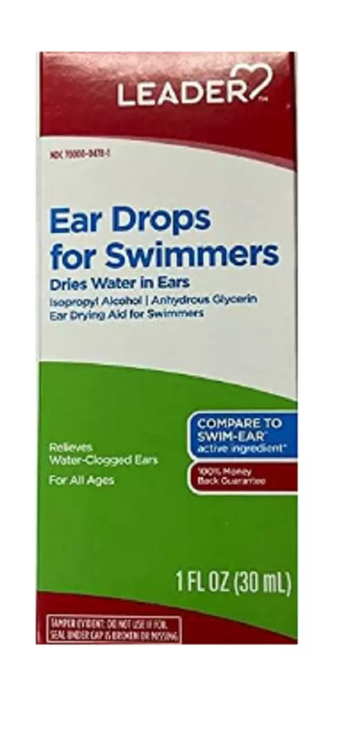 Leader Ear Drying Drops for Swimmers - 1 Fl Oz