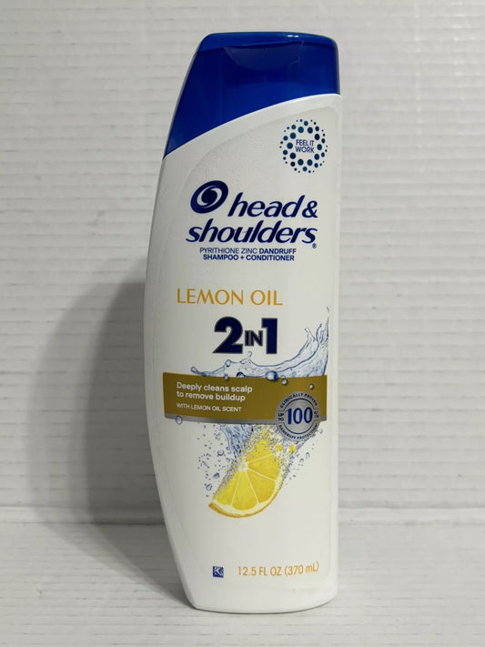 Head & Shoulders Lemon Oil Shampoo & Conditioner 2 In 1 New 12.5 Oz