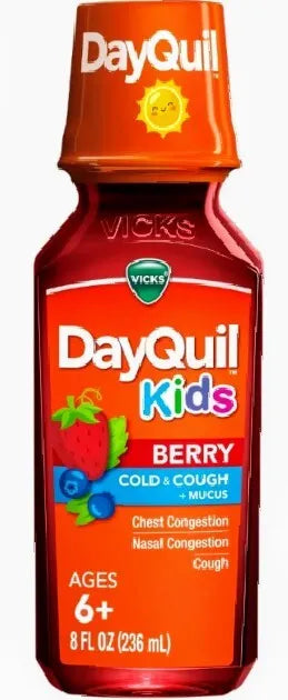 Vicks DayQuil kids Berry Cold & Cough + Mucus 8fl oz