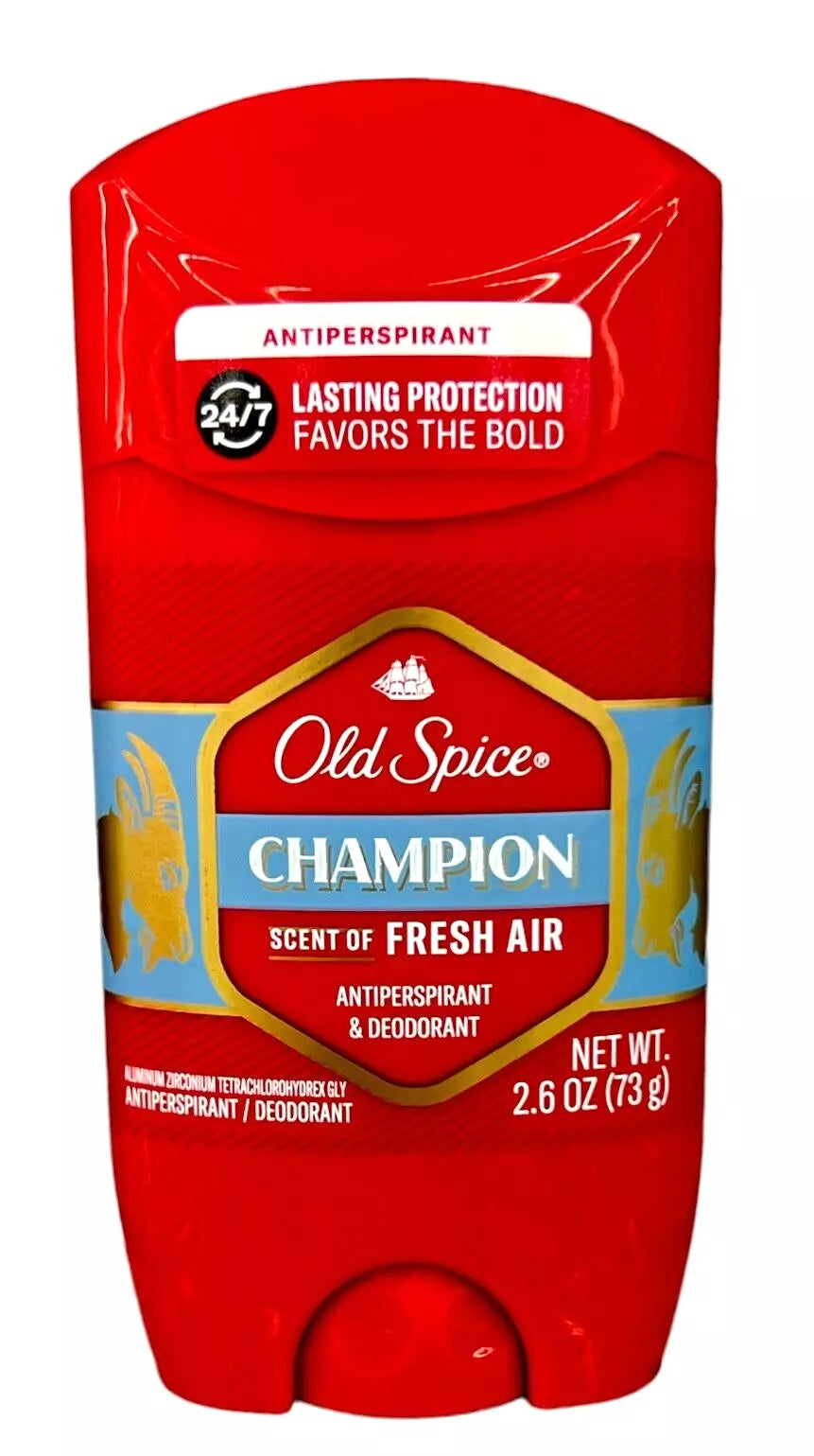 Old Spice Champion Scent of Fresh Air Antiperspirant Deodorant 2.6 oz