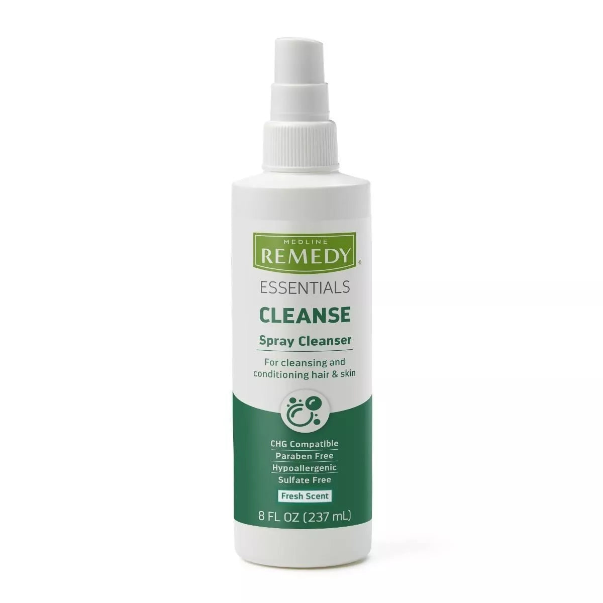 Medline Remedy Essentials No-Rinse Spray Cleanser, Scented 8 Fl Oz