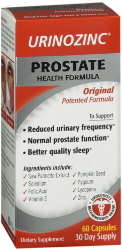 Urinozinc Classic Prostate Supplement Doctor Recommended With Saw Palmetto - 60 Ct