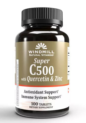 Windmill Super C500 w Quercetin & Zinc Immune Support 100 Tablets