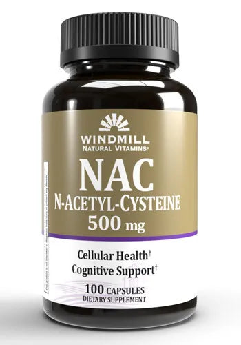Windmill NAC N-Acetyl-Cysteine 500mg Cellular Health Care100 Capsules