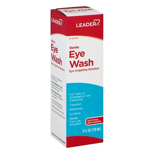 Leader Sterile Eye Wash Irrigating Solution - 4 Fl Oz