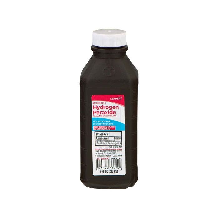 Leader Hydrogen Peroxide 3% Solution - 8 fl oz