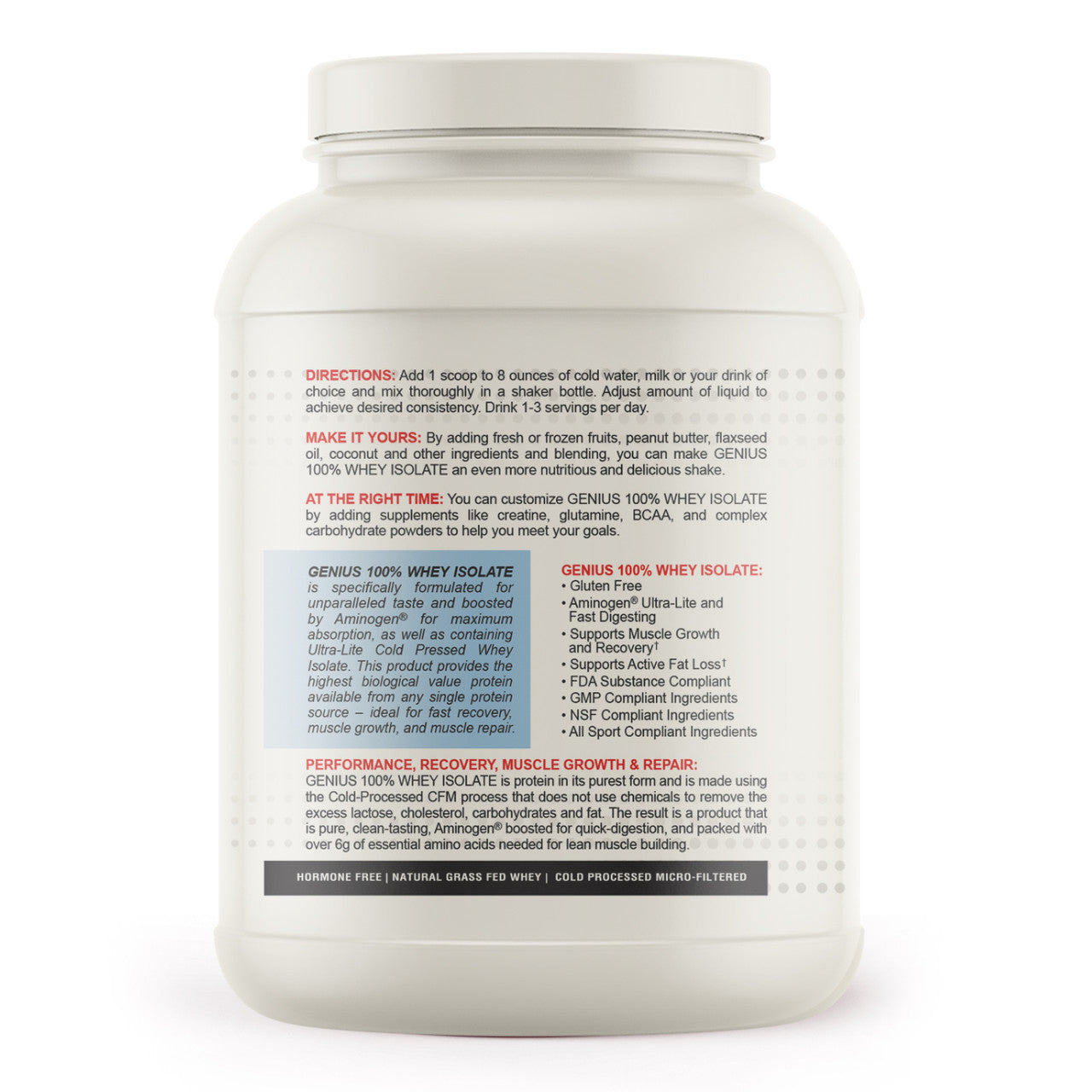 Whey Isolate Vennila (28 servings)